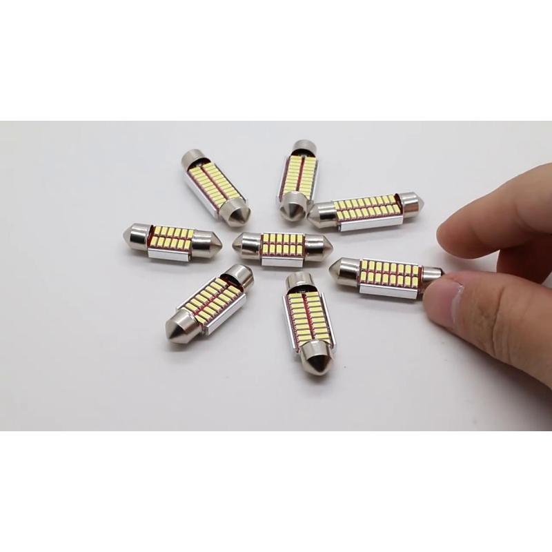 1 шт. 12 В C5W 31 мм 36 мм 39 мм 41 мм 4014 автомобильная гирлянда для салона автомобиля, купольная лампа для чтения, белая