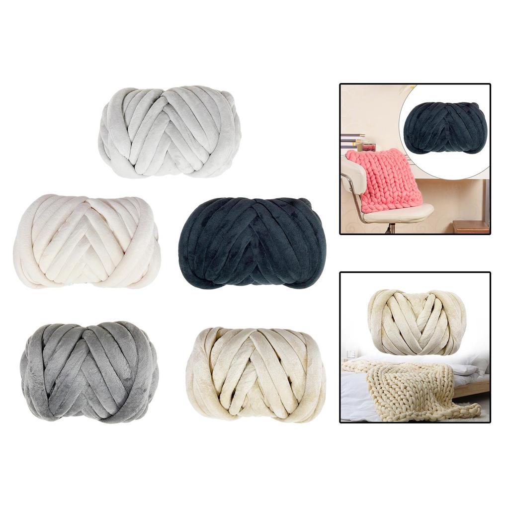 Толстая пряжа для плетения ручная вязка моющаяся длина вязания 20 м объемная пряжа для ручного вязания