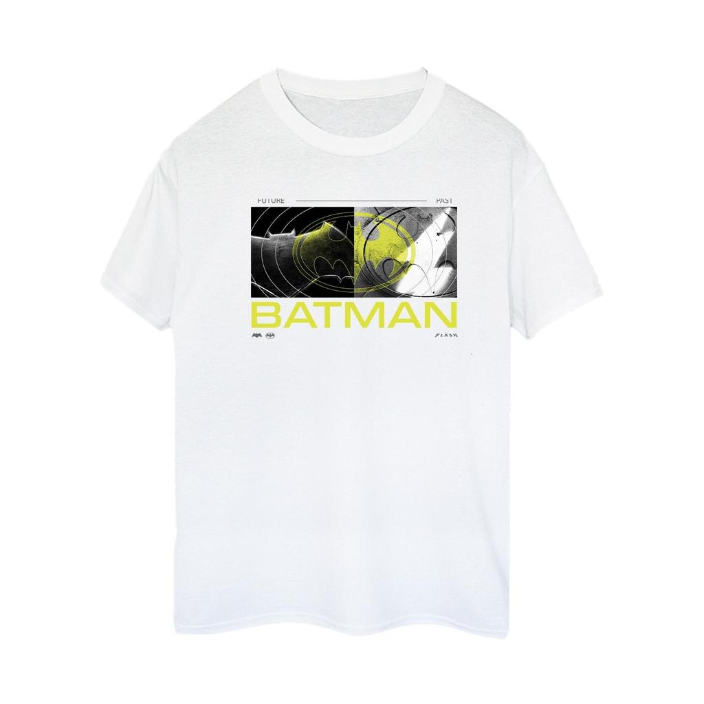 DC Comics Womens/Ladies The Flash Batman Future To Past Cotton Boyfriend T-Shirt