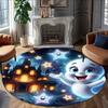 1pc Casper2 Carpet, Round Rug, Comfortable, Suitable for Entryways, Living Rooms, Office, And Bedrooms, Christmas Decoration
