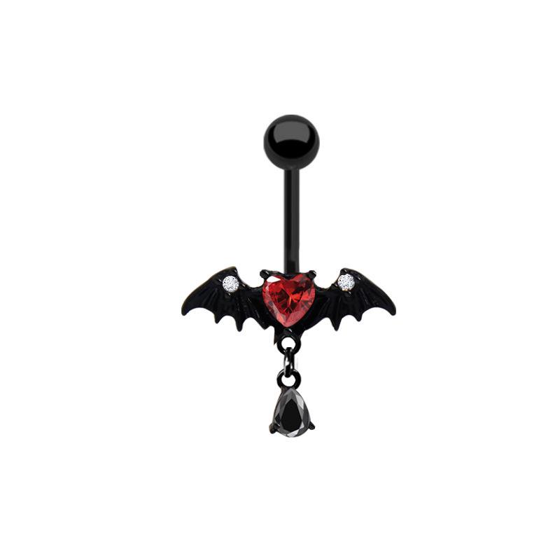 Европейское и американское розовое кольцо-пирсинг в форме сердца с цепочкой