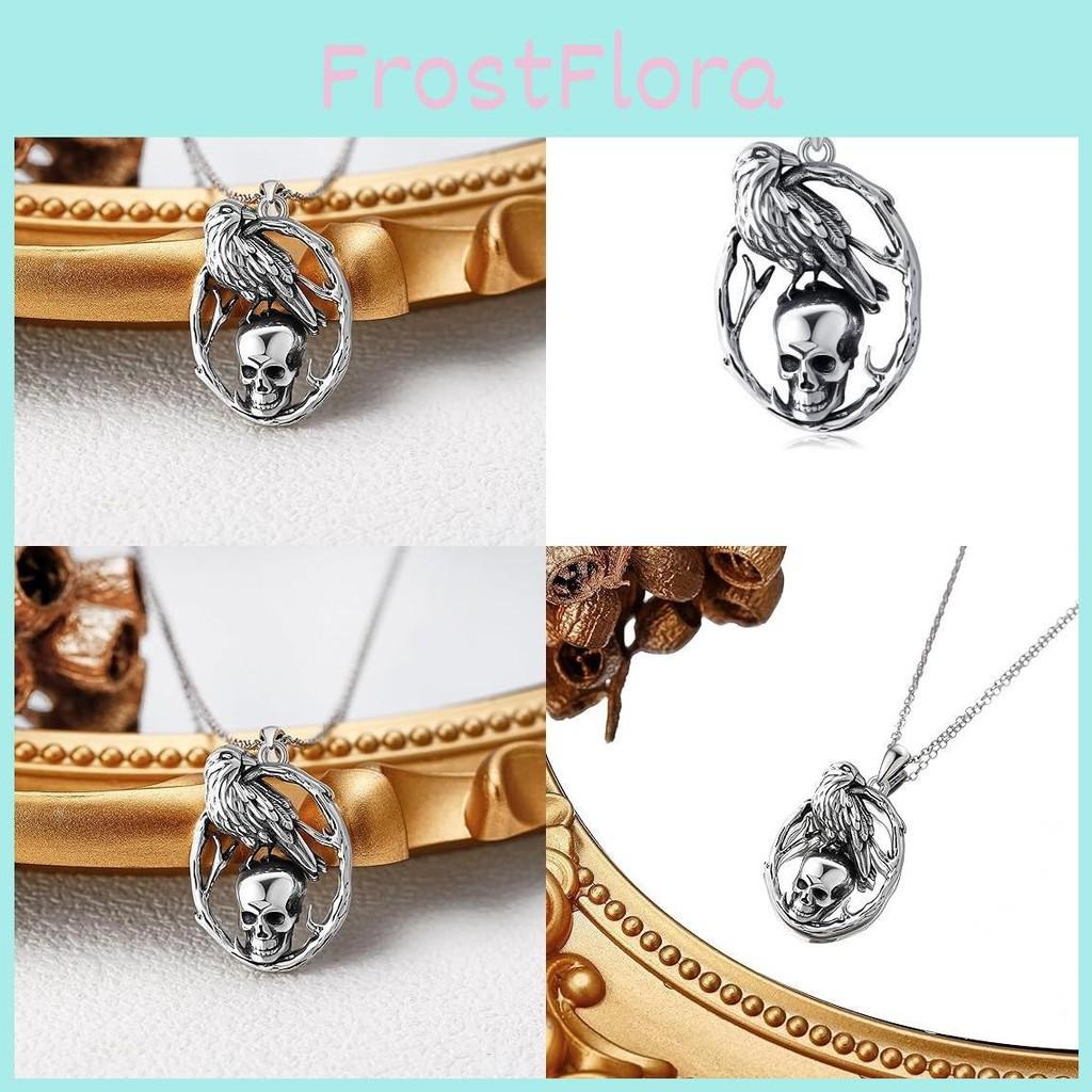 Ожерелья Готический Череп С Винтажной Отделкой И Дизайном в Форме Ворона Хэллоуин Для