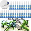 5Pcs Aquatic Plants Fish Tank Landscaping Moss Glue Instant Water Grass Stick Fixing Glue Aquarium