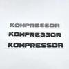 FOR Mercedes Benz Kompressor Emblem Rear Trunk Badge Lettering Chrome Black Logo Stickers CLK SLK SL CLS ML A B C S R Class EC3