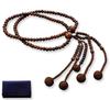 Kyoto Butsudan Hayashi Buddhist Prayer Beads, Nichiren Sect, 2 Shaku (1.2m), Sandalwood (Men's), Formal Style [Prayer Beads Bag Set] SM-059, Kyoto