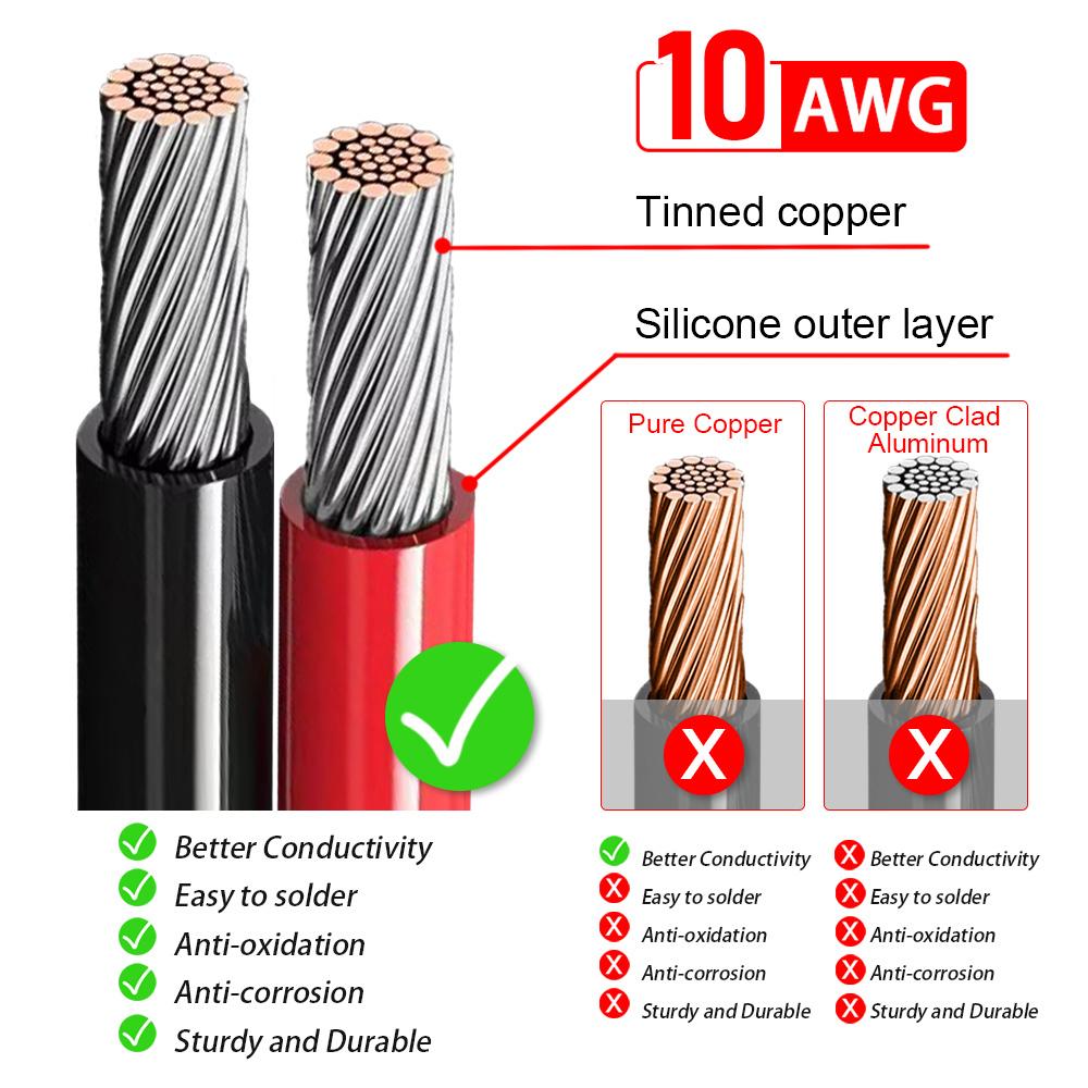 Кабель-переходник XT60 на кольцевой клеммный разъем 10AWG RC ESC Зарядное устройство Сторона питания для RC LiPo аккумулятора FPV Racing