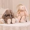 Lop-eared rabbit doll doll bow little white rabbit plush toy children sleep with long-eared rabbit sleeping throw pillow gift