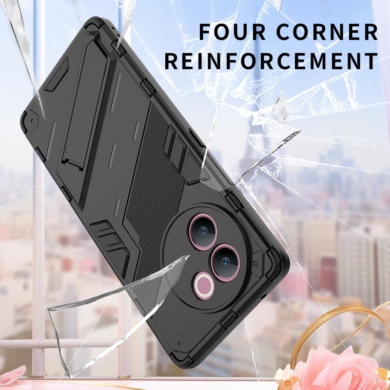 For Vivo V30e 5G Back Cover Shockproof Armor Phone Case Cover Magnetic Kickstand Anti-Fall Protect Coque Cases