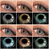 AMARA 1pair Colored Contact Lenses Blue Eye Lenses Brown Lenses Gray Pupils Natural Eye Lens Yearly Cosmetic Green Contacts