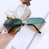 Heart Shaped Sunglasses Women Metal Frame Reflective Lens Sun Protection Sunglasses Men Mirror De Sol Fashion Driver
