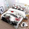 Red Sun, Snow Mountain, Traditional Pagoda Bedding Set for Kids Luxury Gift 3pcs Digital Print Comforter Set Soft Comfortable