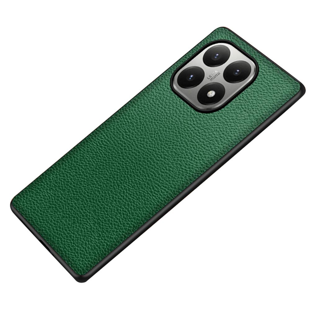 Для Xiaomi 15T Чехол Текстура личи Покрытие из ПУ кожи ПК + ТПУ Защитная задняя крышка телефона