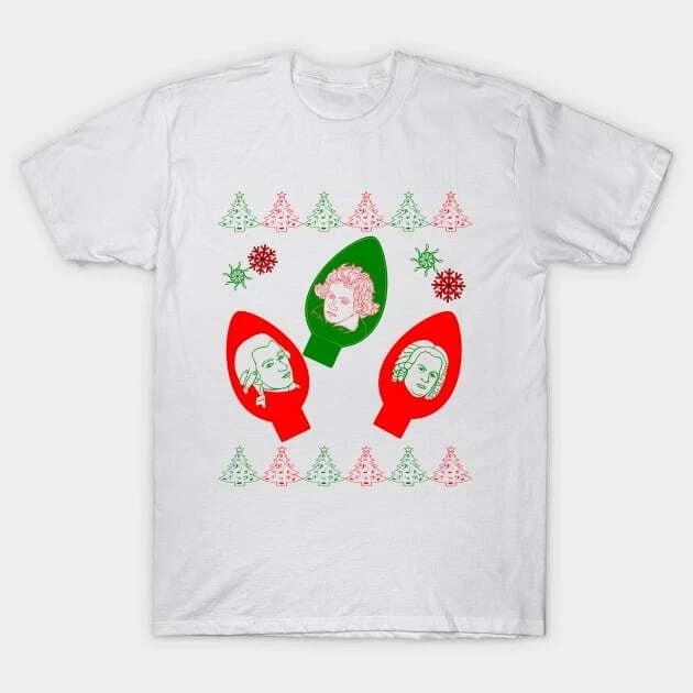 Music Composer Ugly Christmas Sweater Tee Made in Australia T-Shirt