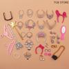 20PCS Universal Earrings Bracelets Crown For 1/6 Doll Accessories Fashion Set Girl's Doll Jewelry DIY Decoration Toy