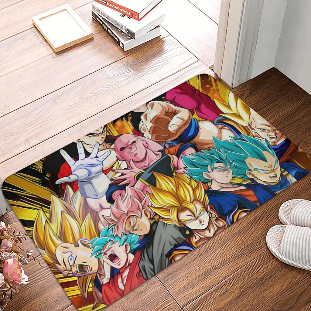 Goku Anime Dragon Ball Doormat Mat Anti-Slip Kitchen Bathroom Toilet Rug Carpet 40*60cm