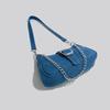 High-End Denim Canvas Small Bag for Women 2025 New European and American Style Hot Girl Shoulder Bag Chain Crossbody Bag Small Square Bag