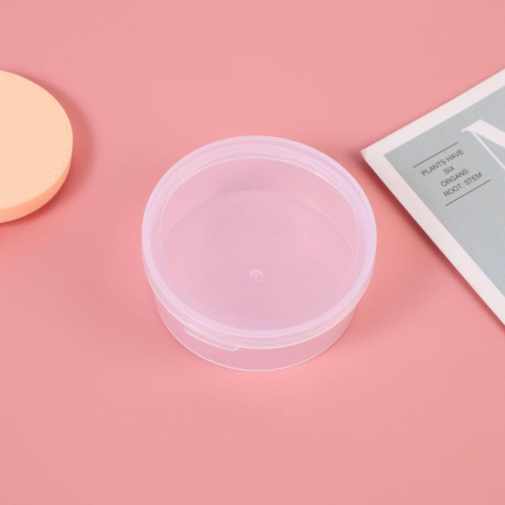 Круглые прозрачные коробки для хранения ювелирных изделий, электроники и аксессуаров, состоящие из 2 частей