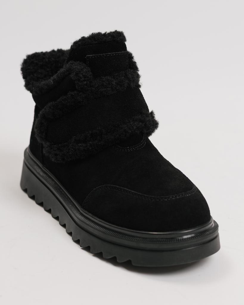 Winter Boots with Velcro Lola Andy 82092 36 Black Suede Wool