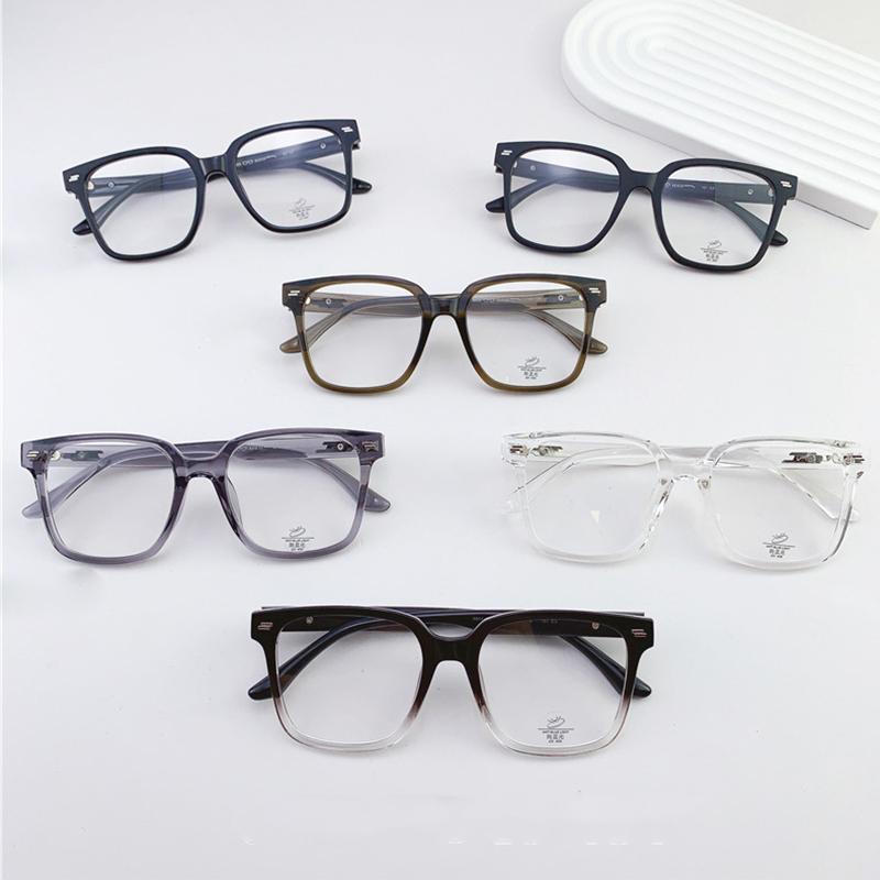 Ultralight Square Anti Blue Light Computer Glasses Women Luxury Brand Trend Rice Nail Big Frame Reading Glasses Presbyopia +3 +5