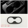Steering Wheel / Gear Shift Panel / Water Cup Holder Cover Trim For Mazda CX-3 CX3 2016 - 2024 Carbon Fiber Accessories Interior