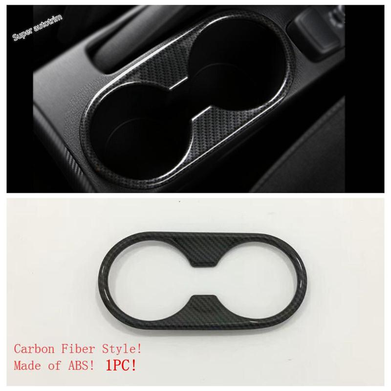 Carbon Fiber Texture Interior Modified Accessories Parts Air Condition AC Vent Outlet Cover Trim For Mazda 2 Demio 2015 -