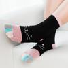 Носки для женщин и мужчин с милым котом, носки с пятью пальцами для девочек, цветные хлопковые спортивные носки до щиколотки для бега с пальцами ног