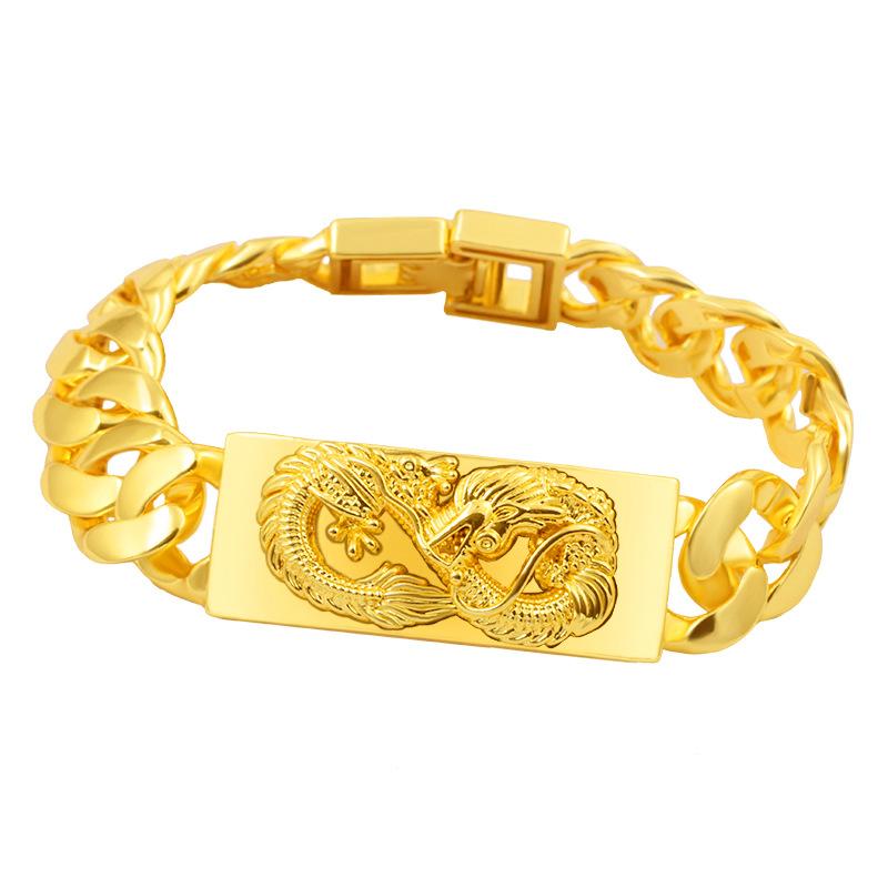 Браслет из песочного золота, мужские часы с цепочкой из песочного золота, имитация золота