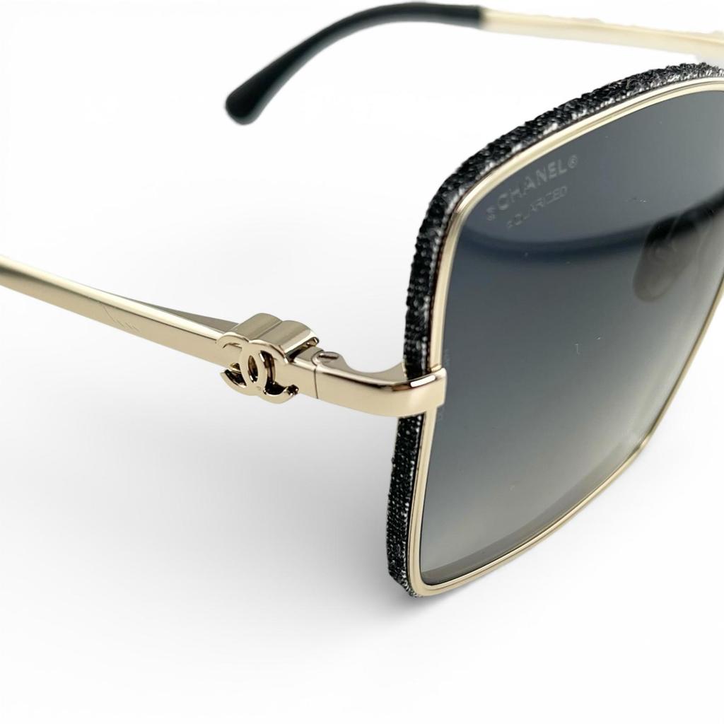 Great CHANEL sunglasses Current model: COCO Mark Square Shape black denim 4288-Q Used
