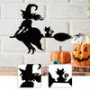 Ведьма Металлический Настенный Декор Украшение Подарок на Хэллоуин Современное Искусство Ремесла Скульптура для Внутреннего Наружного