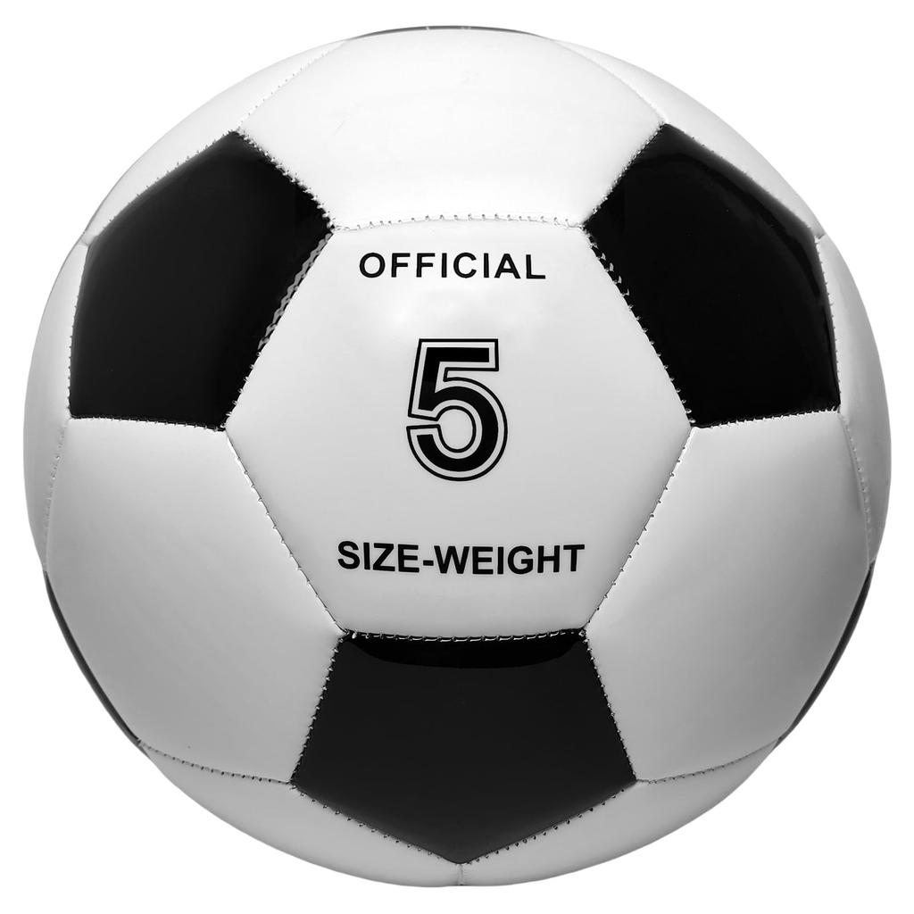 TGM Soccer Size Soccer Practice Match for Junior High and High Schools and Ball, 5, Certified, Ball, Ball, School, Adults, College, (Black White)