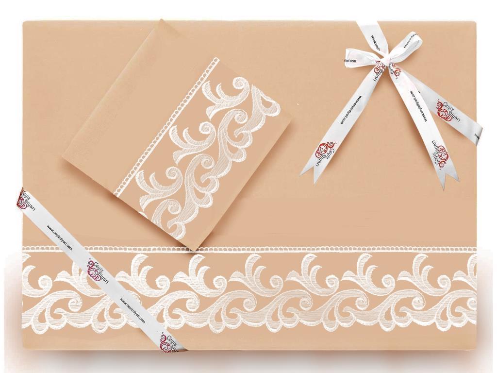 Комплект пододеяльников Belinda однотонный, 6 шт., пододеяльник 200х220, простыня 240х260 хлопчатобумажная ткань, полный размер, двойной размер капучино