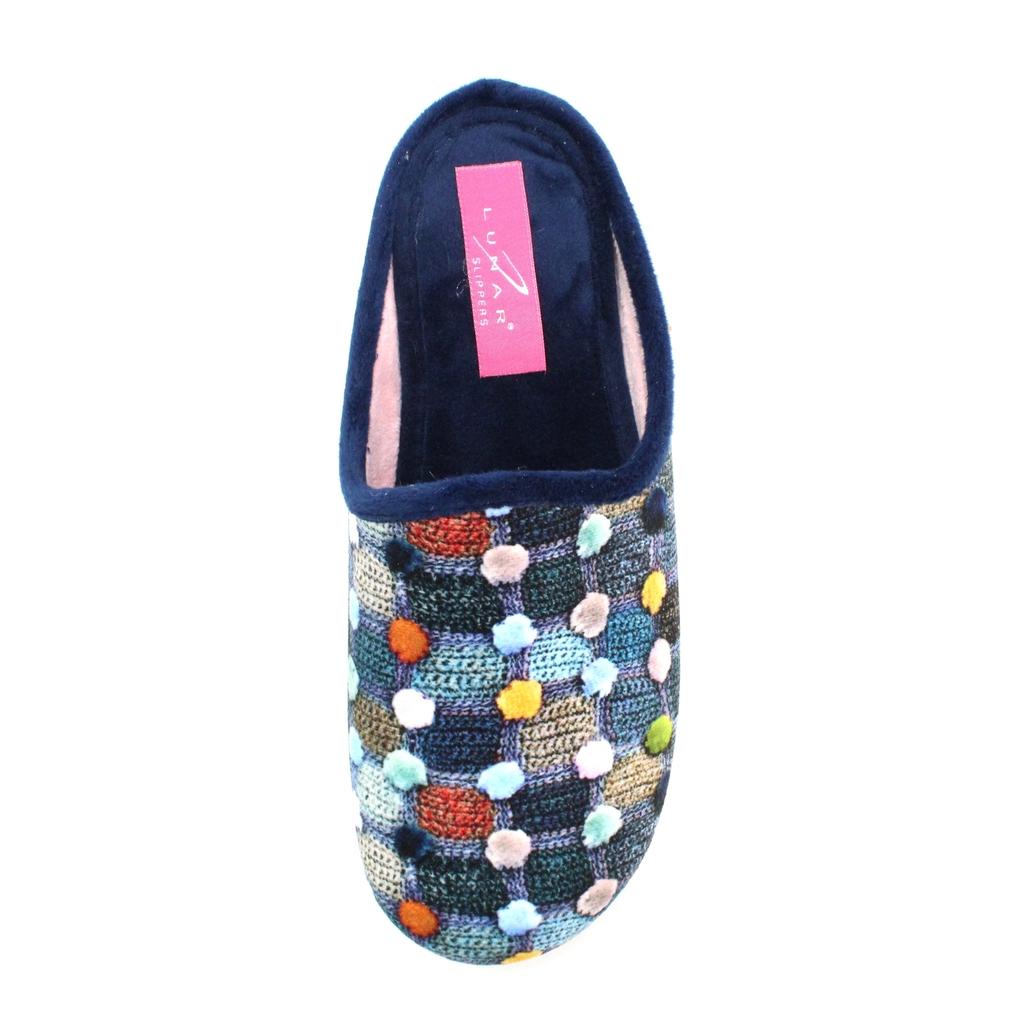 Lunar Womens/Ladies Crackle Slippers