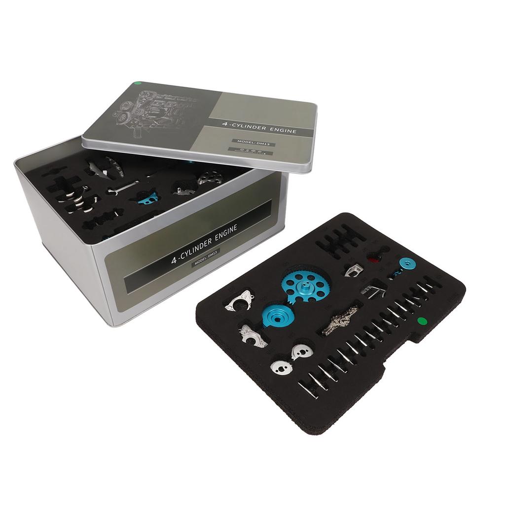 Комплект двигателя 4 цилиндра полностью металлический DIY собранная модель электрический двигатель 4 цилиндра механический автомобиль