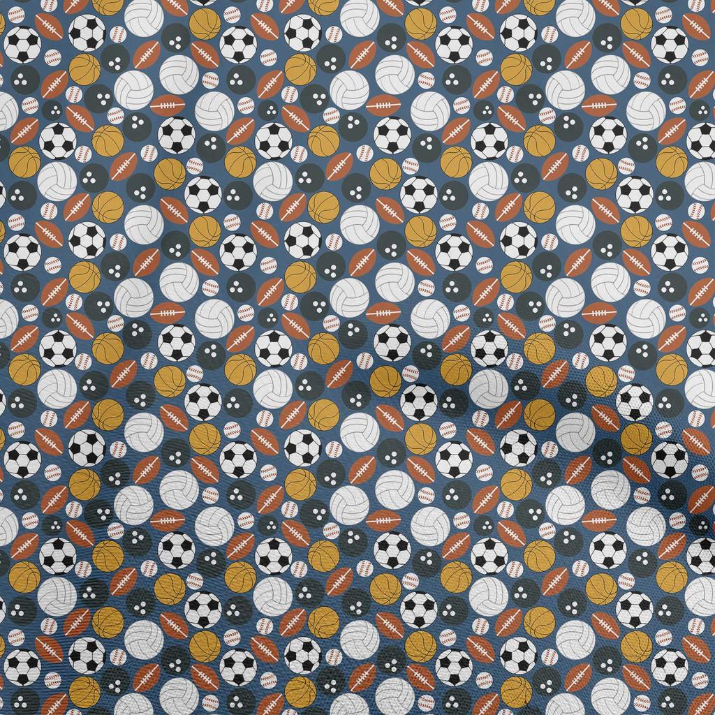 oneOone Cotton Flex Brown Fabric Sports Craft Projects Decor Fabric Printed By The Yard 40 Inch