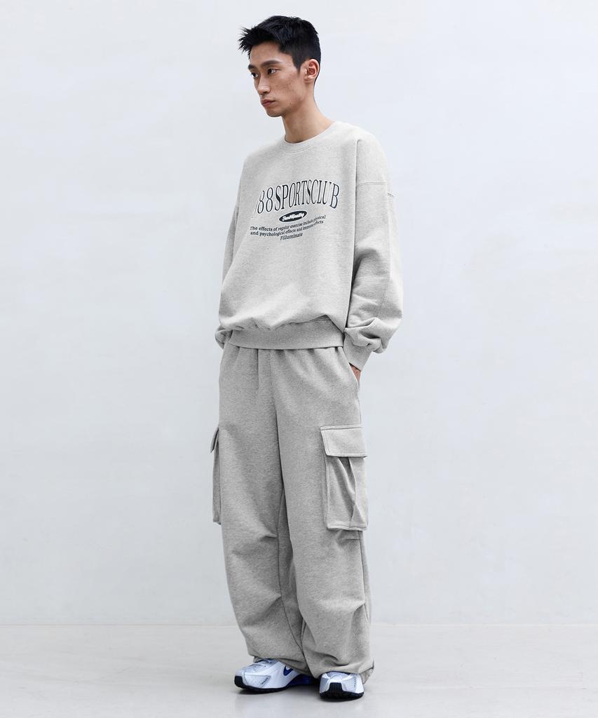 FILLUMINATE Easy Cargo Sweatpants - Light Grey