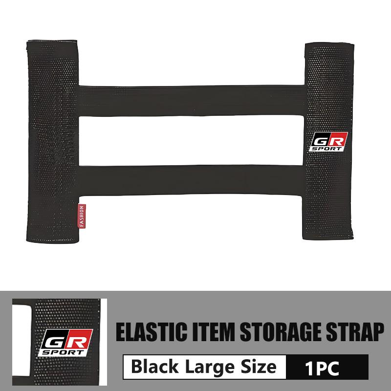 Car Interior Organizer Back Rear Trunk Storage Mesh Fixed Straps For Toyota GR Sport Yaris Chr Auris Rav4 Prius Prado Avensis ER2