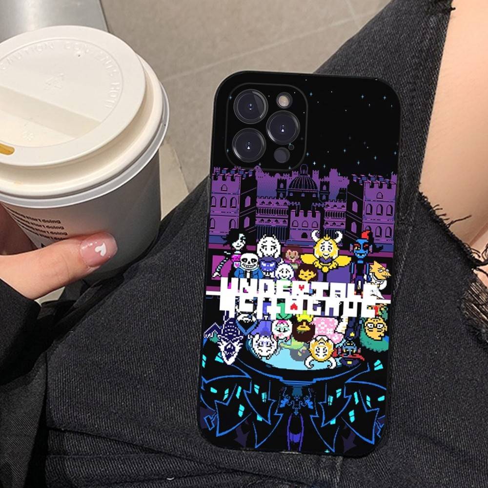 Чехол для телефона D-Deltarune Ralsei для iPhone 17 16 15 14 13 12 11 Pro Max Plus Черный корпус