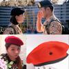 Unisex Military Army Hat Wool Beret Men Women Uniform Adjustable Caps