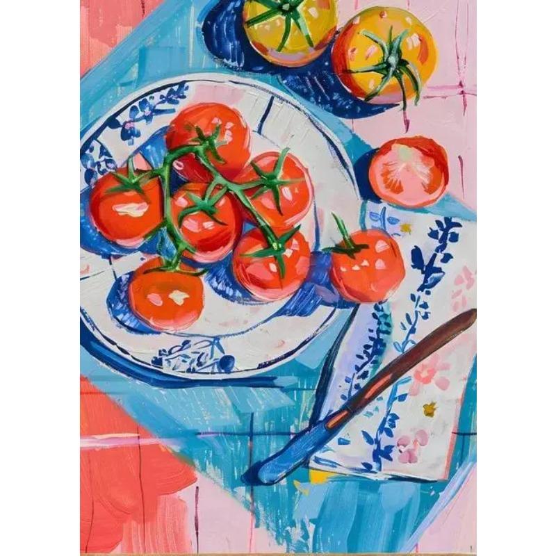 Вкусная еда Холст Настенное искусство Пицца Клубника Блины Кофе Круассан Морепродукты Постер Принт для Бара Кухни Домашний Декор