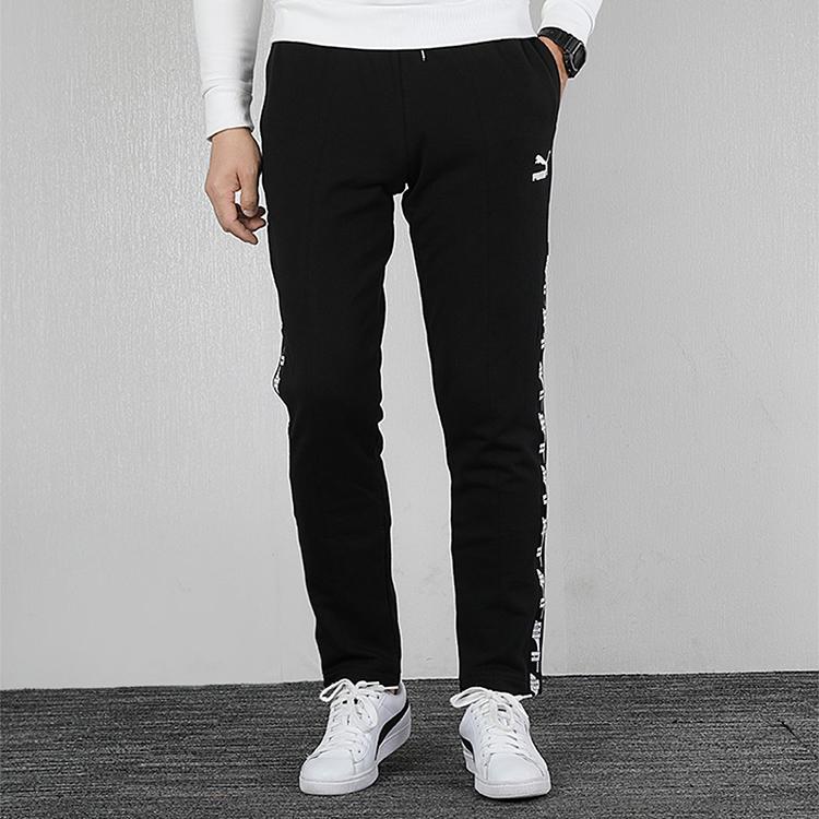 Puma Трикотажные спортивные штаны мужские черные 595887-01