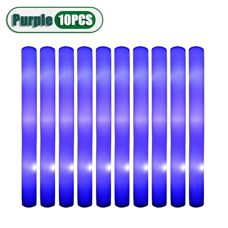 10PCS Glow Stick Music Festival Concert Support Glow Sticks Mardi Gras Party Supplies Festival Wedding Celebration Glow Sticks