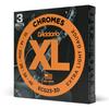 Струны для электрогитары XL Chromes Flatwound Extra Light 3 комплекта D'Addario .010-.048 ECG23-3D []