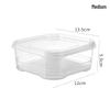Microwaveable Food Storage Box: Fresh-Keeping Vegetable, Frozen Meat, Fruit Compartment & Freezer Layer Container
