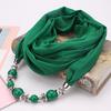 Великолепные бусины кулон кольцо шарф женский платок шарф ювелирное изделие ожерелье этнический стиль шифоновый шарф