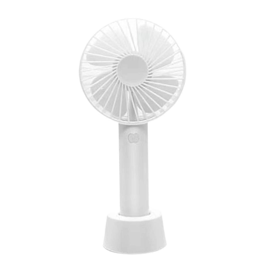 Handheld Fan Table Fan Compact Lightweight Portable Fan for Office Home Dorm White