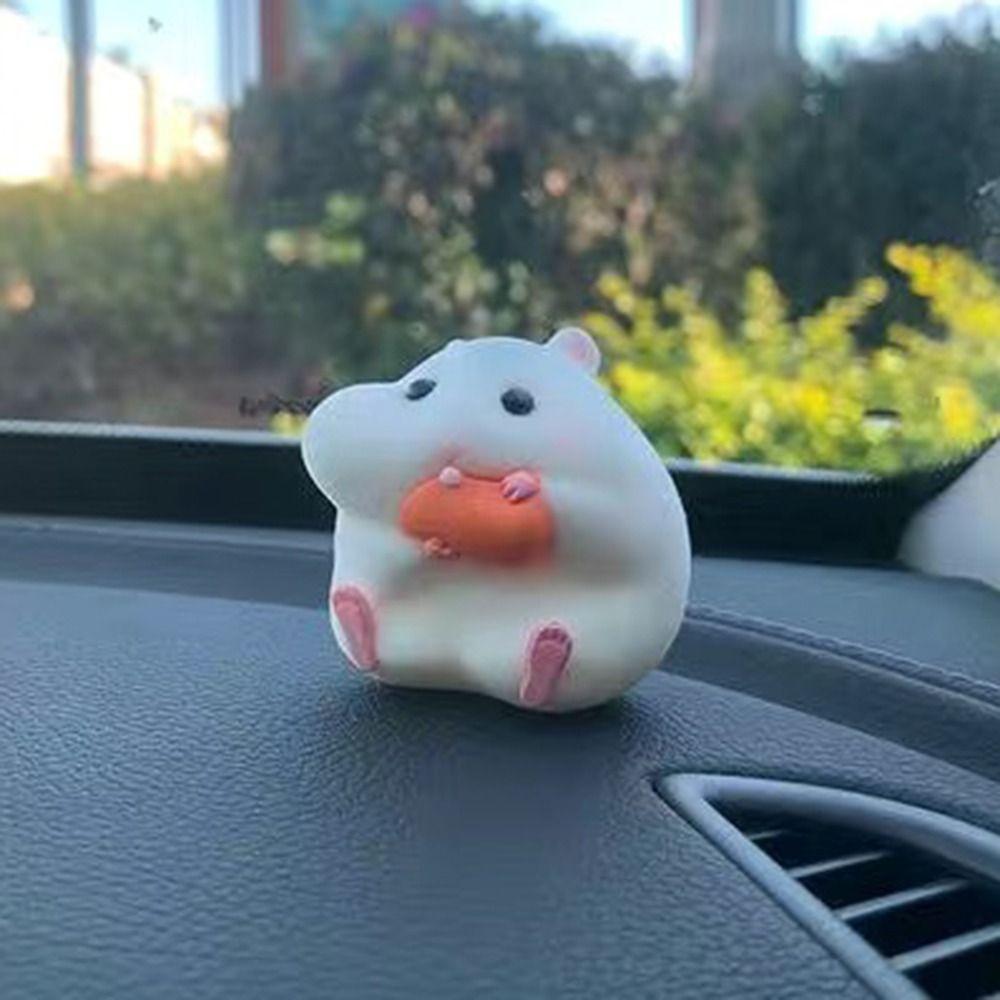 Decor Stealing Hamster Car Oranments Auto Dashboard Model Hamster Model Toy Hamster Action Figure