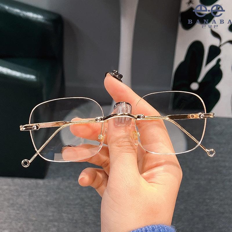 COLON Сверхлегкие очки для близорукости без оправы, женские простые очки, тонкие мужские простые очки
