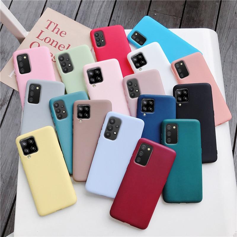 Силиконовый чехол для телефона Samsung Galaxy A12 A11 A42 A52 A51 A71 A72 A81 A91 A41 A31 A32 5G M02S A02S M31 M51 M21, матовая мягкая задняя крышка из ТПУ, Fundas Coque