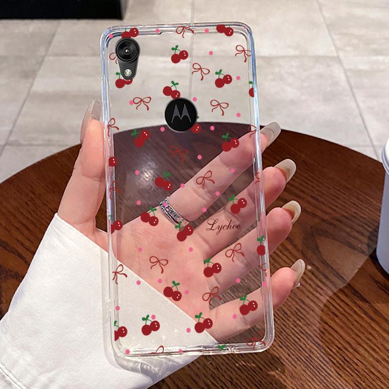 Jelly Casing For Motorola Moto E6 Fundas MOTOE6 Capa Clear Silicone Soft TPU Back Cover Cute Cat Rabbit Heart Protective Case