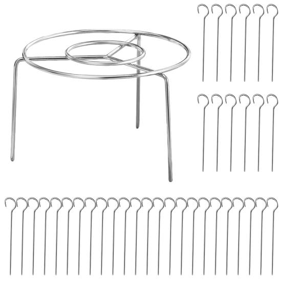 Решетка для аэрофритюрницы с 12/24/36/48 шампурами из нержавеющей стали, вертикальная для мяса